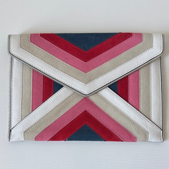 Rebecca Minkoff Handbags - Rebecca Minkoff Colorful Geometric Envelope Leo Clutch